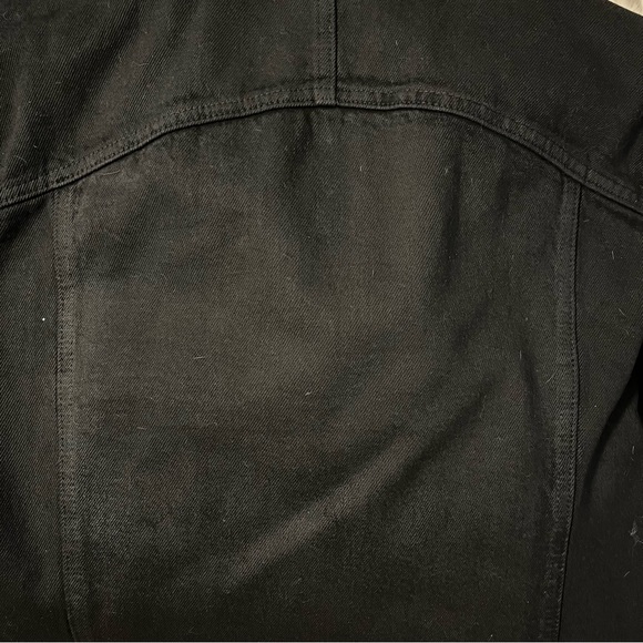 Helmut Lang Faux Sherpa Collar Denim Jacket - Black - Picture 3 of 11